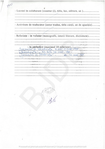 M-1315-2 - Fisa de scriitor DAVIDOIU VICTOR